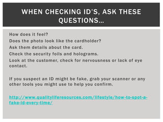 What Questions To Ask For A Fake Id